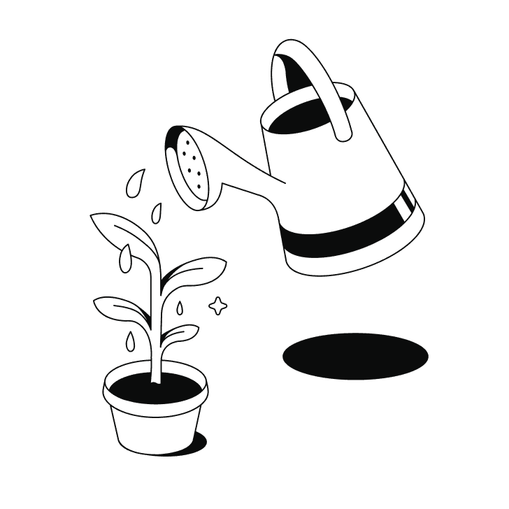 Life insurance plant growing icon