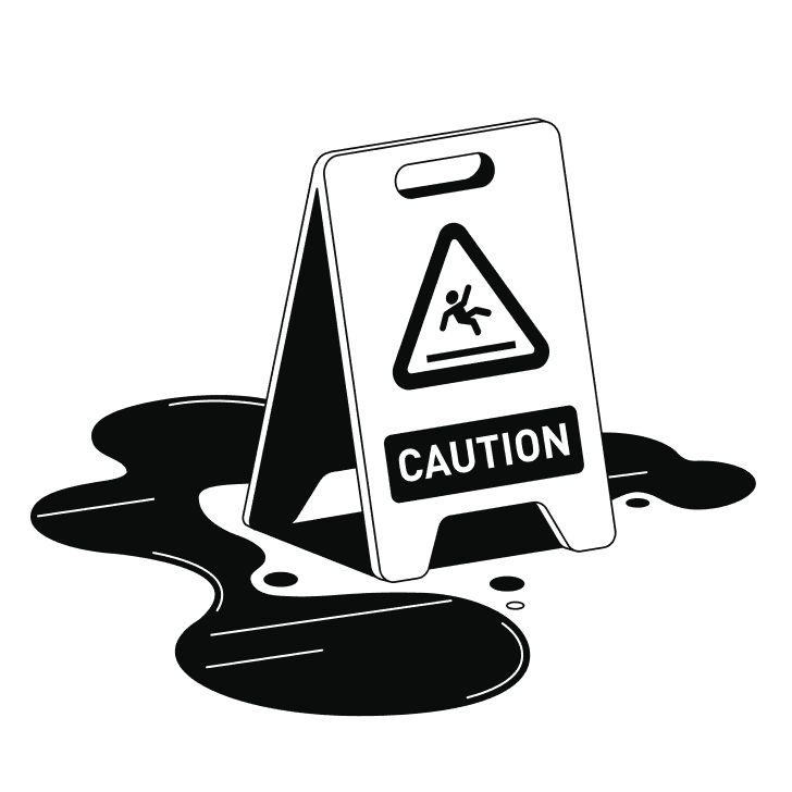 General liability caution icon