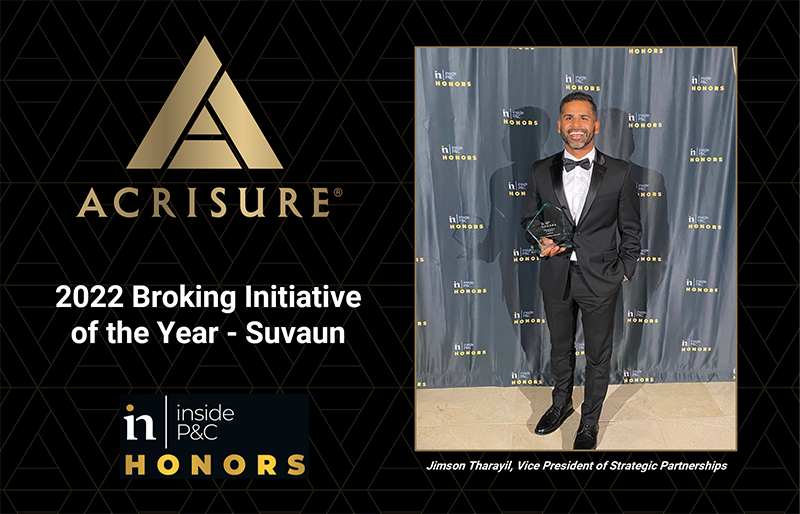 Acrisure 2022 Broking Initiative of the Year Award - Suvaun