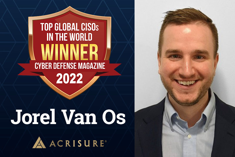 Jorel Van Os wins Global CISO Award